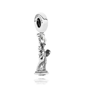 Pandora Sterling Silver Statue of Liberty New York USA Charm 791077